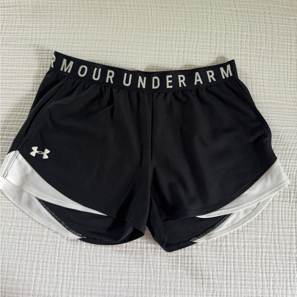 Under Armour Women's Athletic Shorts - Black and White